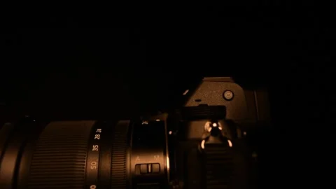 Side view Nikon Z6 mirrorless digital camera Stock Footage 150081682