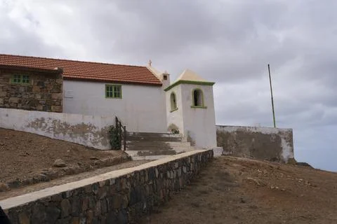 Side view of Nossa Senhora da Conceio church in Boa Vista island 写真素材