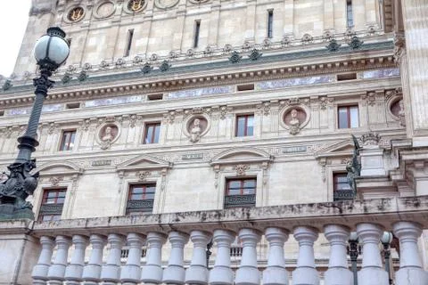 Side view of Opera from Paris Stock Photos