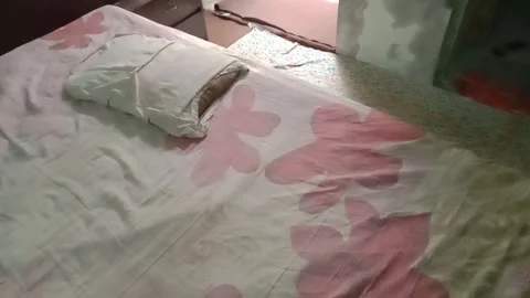 Side View of a Pillow Resting on a Bed in Daylight 스톡 동영상 347183823