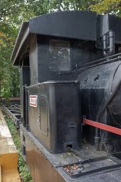Side View Of Preserved Steam Train Cabin B2207 Stock Photos