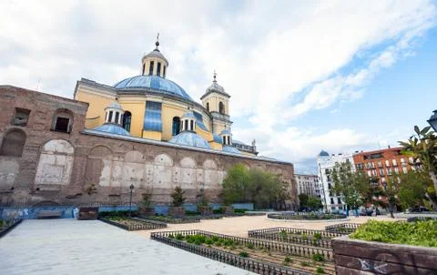 Side view of the Real Basilica de san Francisco el Grande Stock Photos