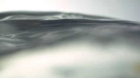 Side view in section The excitement of clear water on the surface Stock Footage 104420300