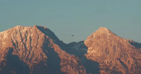 Side view of a small private airplane in flight Stock Footage 168610517