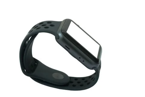 Side view smart watch isolated on a white background Stock Photos