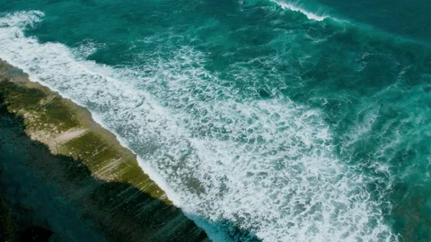 Side view of south Bali Stock Footage 273844449
