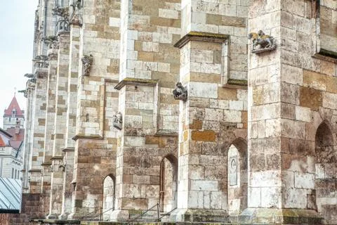 Side view of St Peter Cathedral Stock Photos