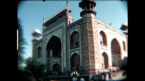 Side View of Taj Mahal Video stock 276292729