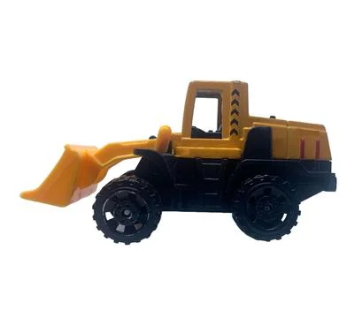Side View Toys  Excavator loaded Stock Photos