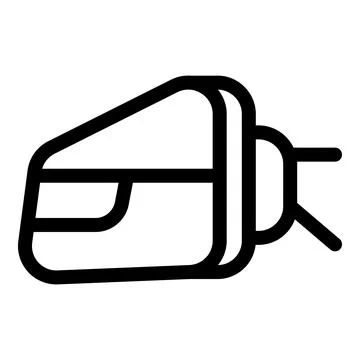 Side view of a train car with antenna emitting signal Stock Illustration