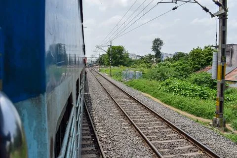 Side view of train Stock Photos