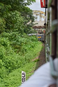 Side view of train Stock Photos