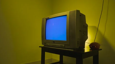 Side view of tv push front 4k short Video stock 252207493