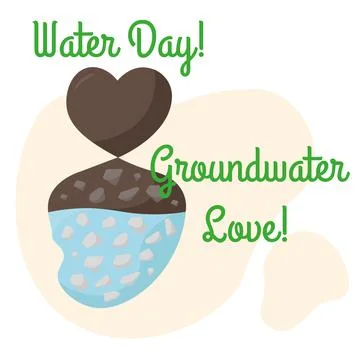 Side view of underground water Save Water Vector Stock Illustration