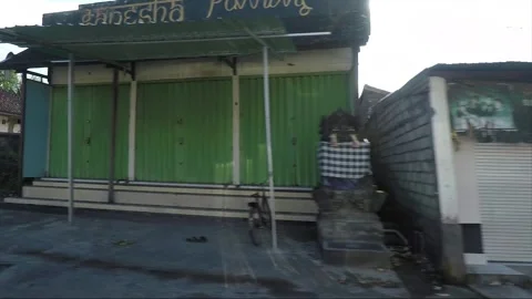 Side View, Vehicle Shot, Driving on the road, Bali, Indonesia Stock Footage 252087336