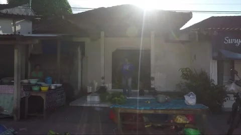 Side View, Vehicle Shot, Driving on the road, Bali, Indonesia 動画素材 252446501