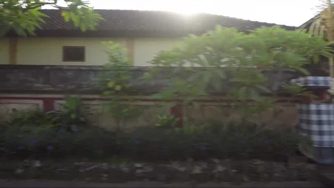 Side View, Vehicle Shot, Driving on the road, Bali, Indonesia Vídeo Stock 252997786
