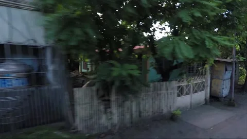 Side View, Vehicle Shot, Driving, View from the road, Catmon, Cebu, Philippines Stock Footage 255292020