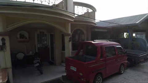 Side View, Vehicle Shot, Driving, View from the road, Catmon, Cebu, Philippines Stock Footage 255454886