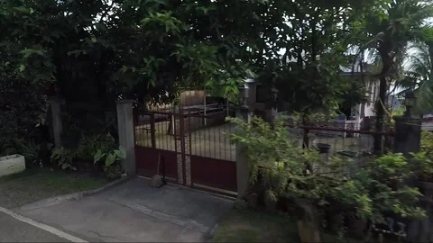Side View, Vehicle Shot, Driving, View from the road, Catmon, Cebu, Philippines Stock Footage 255597401