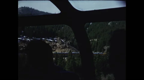 Side View from Zephyr Train Viewing Car Stock Footage 47524931