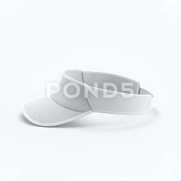 Side visor mockup on white background PSD Template