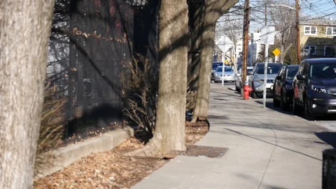 Side walk Side shot Stock Footage 122486694