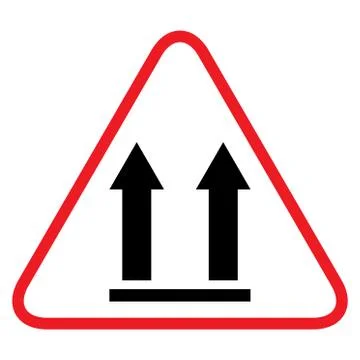 This side up warning flat icon isolated on white background. Package symbol, Stock Illustration