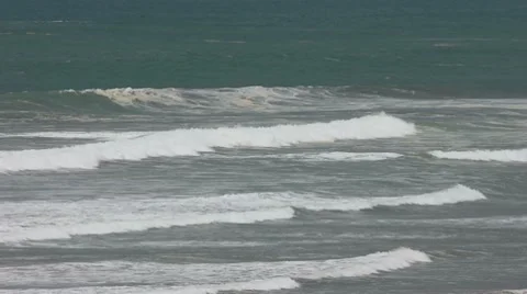 Side Waves Slow Motion Stock Footage 7901565