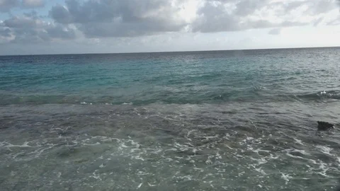 Side way motion tropical beach Stock Footage 80380489