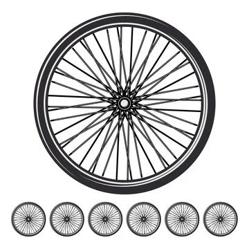 Side wheel bike cartoon vector graphic Illustrazione stock