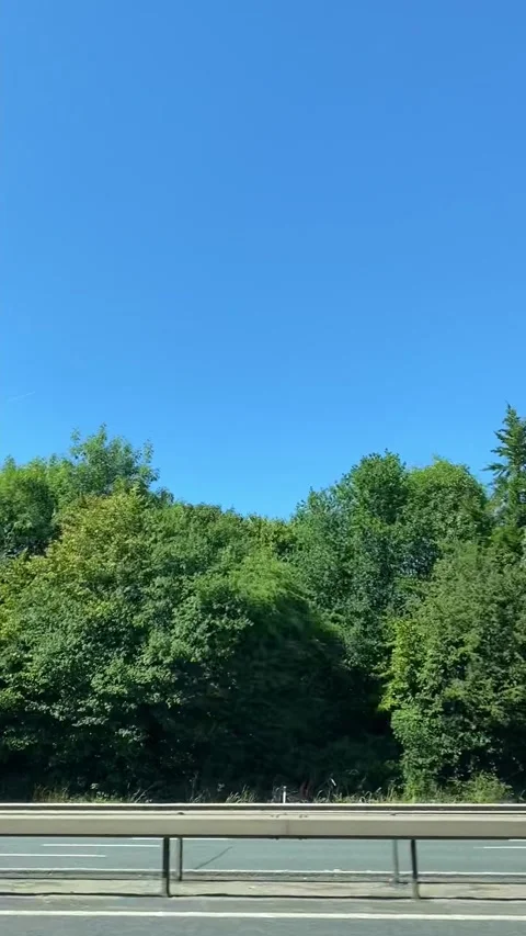 Side Window View of British Motorways Drive From Luton to Oxford Video stock 313702814