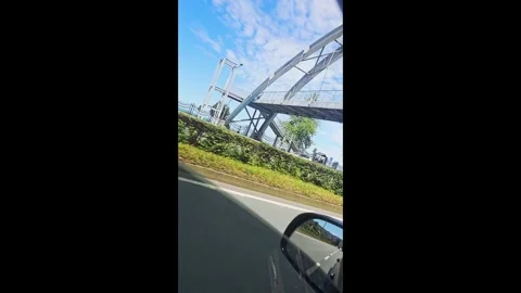 Side Window view while car driving Stock Footage 277175000