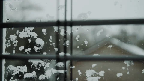 Side Window in Winter Stock Footage 148102134