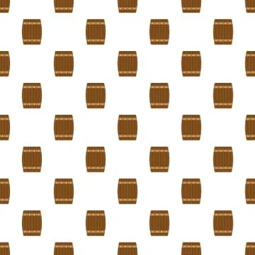 Side of wood barrel pattern seamless Illustrazione stock