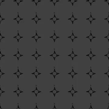 Side of the World, compass web icon. flat design. Seamless gray pattern. 스톡 일러스트