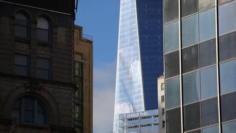 Side Of World Trade Center HD Video stock 70287510