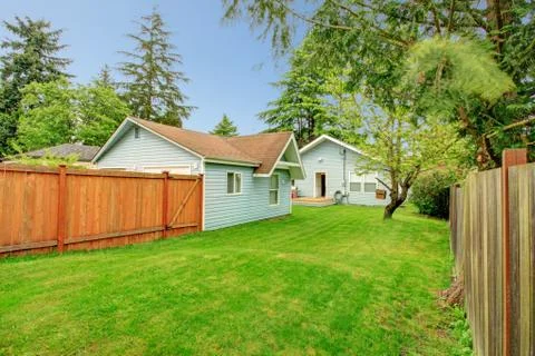 Side yard view Stock Photos
