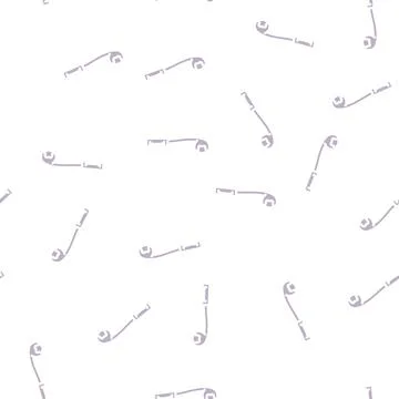 Sidearm ball thrower glyph vector seamless pattern Stock Illustration