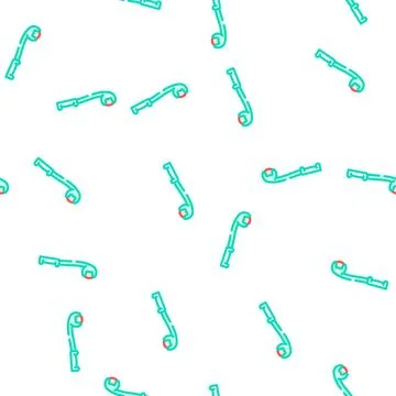 Sidearm ball thrower vector seamless pattern Stock Illustration