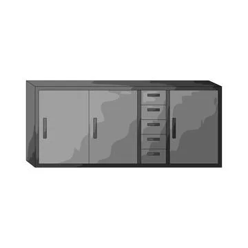 Sideboard illustration Stock Illustration