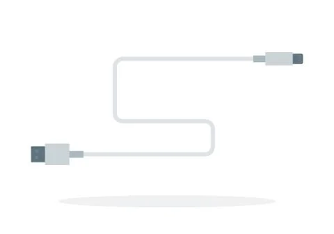 Sided usb cable Stock Illustration