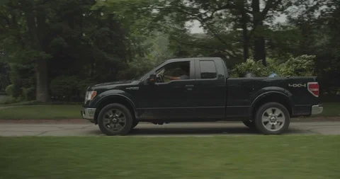 SideShotOfTruck Stock Footage 88838642