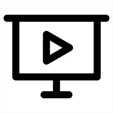 Sideshow line icon vector illustration isolated on white background Stock Illustration