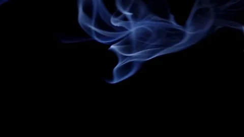 Sidestream smoke in the dark Stock Footage 72034386