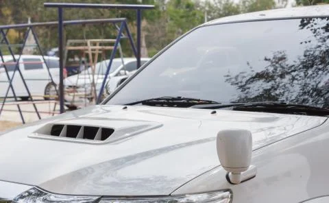 Sideview mirror for side-view car. Stock Photos