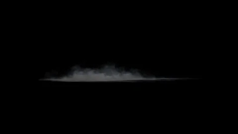 Sideview smoke puff loop on black screen background, 300 frames seamless loop 4k Stock Footage 330682578