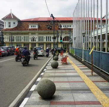 Sidewalk in Bandung West Java Fotos de archivo
