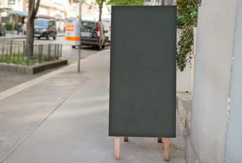 Sidewalk blackboard Stock Photos