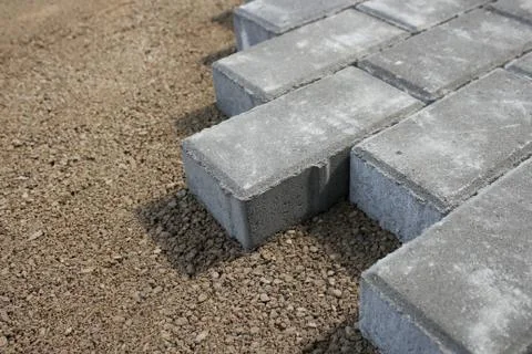 Sidewalk from bricks Stock Photos